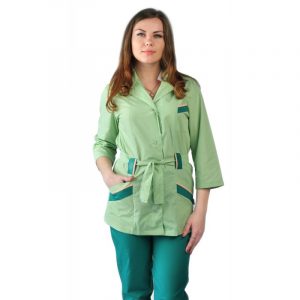 Костюм женский "Каприз", куртка с брюками, салатовый/зеленый 